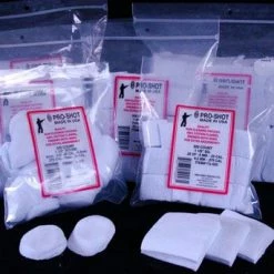 Pro-Shot Square Cleaning Patch .38 Caliber 500 Count - 1 3/4-500 - Shooting Supplies -RG Sport Shop 012286333 1
