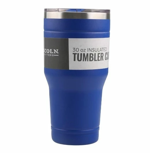 Lincoln Outfitters 30oz. Stainless Steel Blue Tumbler 30LO287 - Camp Kitchen 2 Lincoln Outfitters 30oz. Stainless Steel Blue Tumbler 30LO287 - Camp Kitchen - Image 2