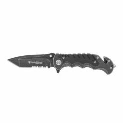 Smith & Wesson Border Guard Liner Lock Folding Knife with Serrated Tanto Blade - SWBG10SCP - Knives