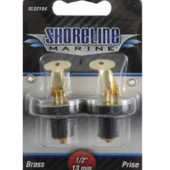Shoreline Marine Baitwell Plug 1/2" Brass Pr - Marine Hardware
