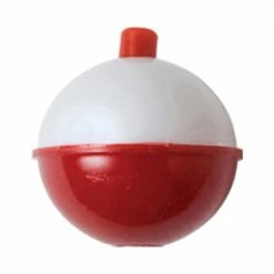 EA Snap-On Round Float Red/White 1.25'' Bobbers, 3 Pack - 07020-003 - Baits & Lures