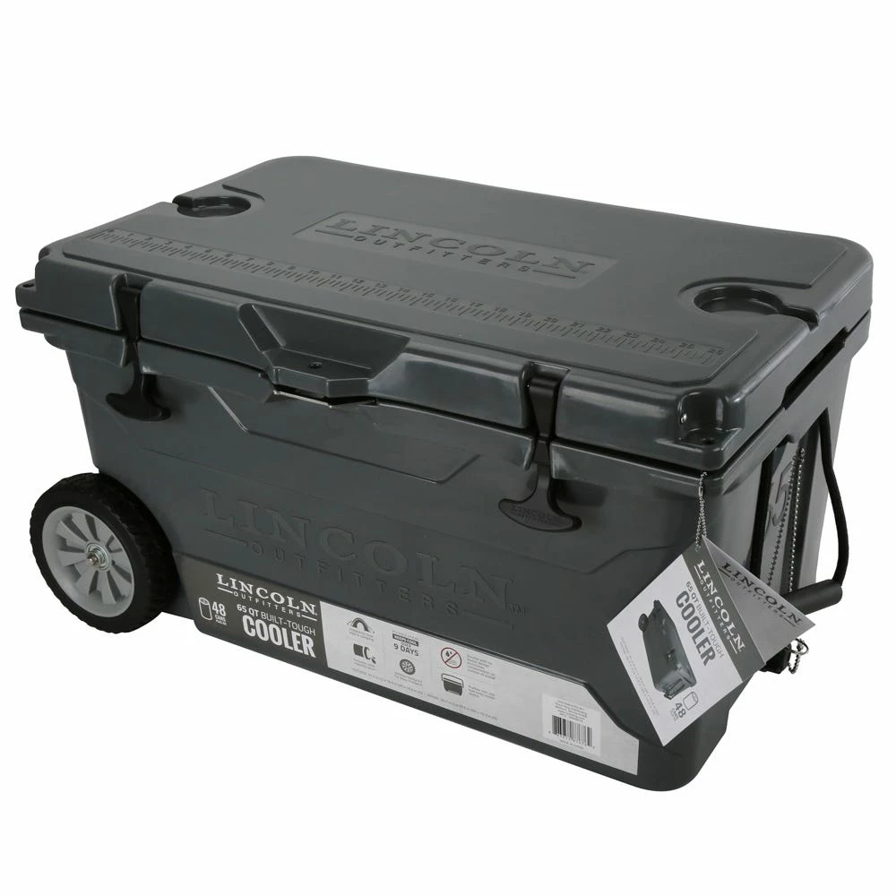 Lincoln Outfitters 65 Quart High Performance Cooler, Grey - 87-676-0204 - Coolers 2 Lincoln Outfitters 65 Quart High Performance Cooler, Grey - 87-676-0204 - Coolers - Image 2