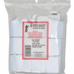 Pro-Shot Square Cleaning Patch .38 Caliber 500 Count - 1 3/4-500 - Shooting Supplies