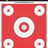 Pro-Shot 6" Bullseye / 2"-4Qty. Bull's-eye Day Glo Orange-Heavy Paper OG-6 - Shooting Supplies
