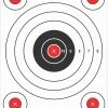 Pro-Shot 9" x 13" 5 Bullseye Target with Adhesive Backing 6 Pack P1-Bullseye - Shooting Supplies