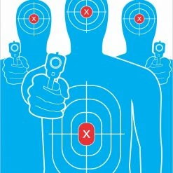 Pro-Shot 13 Inch x 20 Inch Tactical Target with Adhesive Backing 6 Pack - P3-Tactical - Shooting Supplies