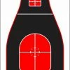 Pro-Shot Tactical Precision Target- Red/Black 8 Pack TPRS-BLK-8PK - Shooting Supplies