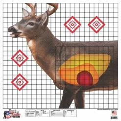 Pro-Shot Whitetail Deer Sight In Target - 25" x 25" - 5 Pack WDSI-5PK - Shooting Supplies