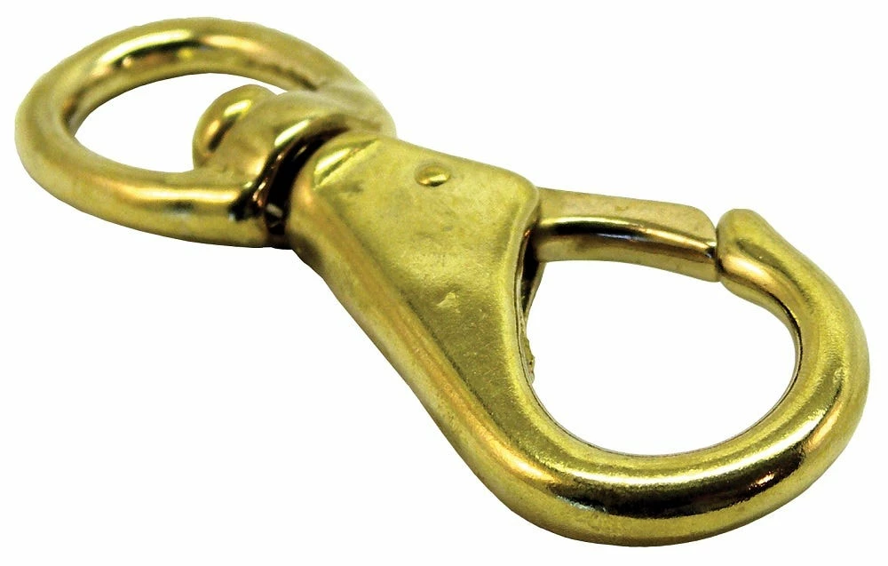 Shoreline Marine Eye Snap Swivel 3-3/4" Brass - Marine Hardware 2 Shoreline Marine Eye Snap Swivel 3-3/4" Brass - Marine Hardware - Image 2