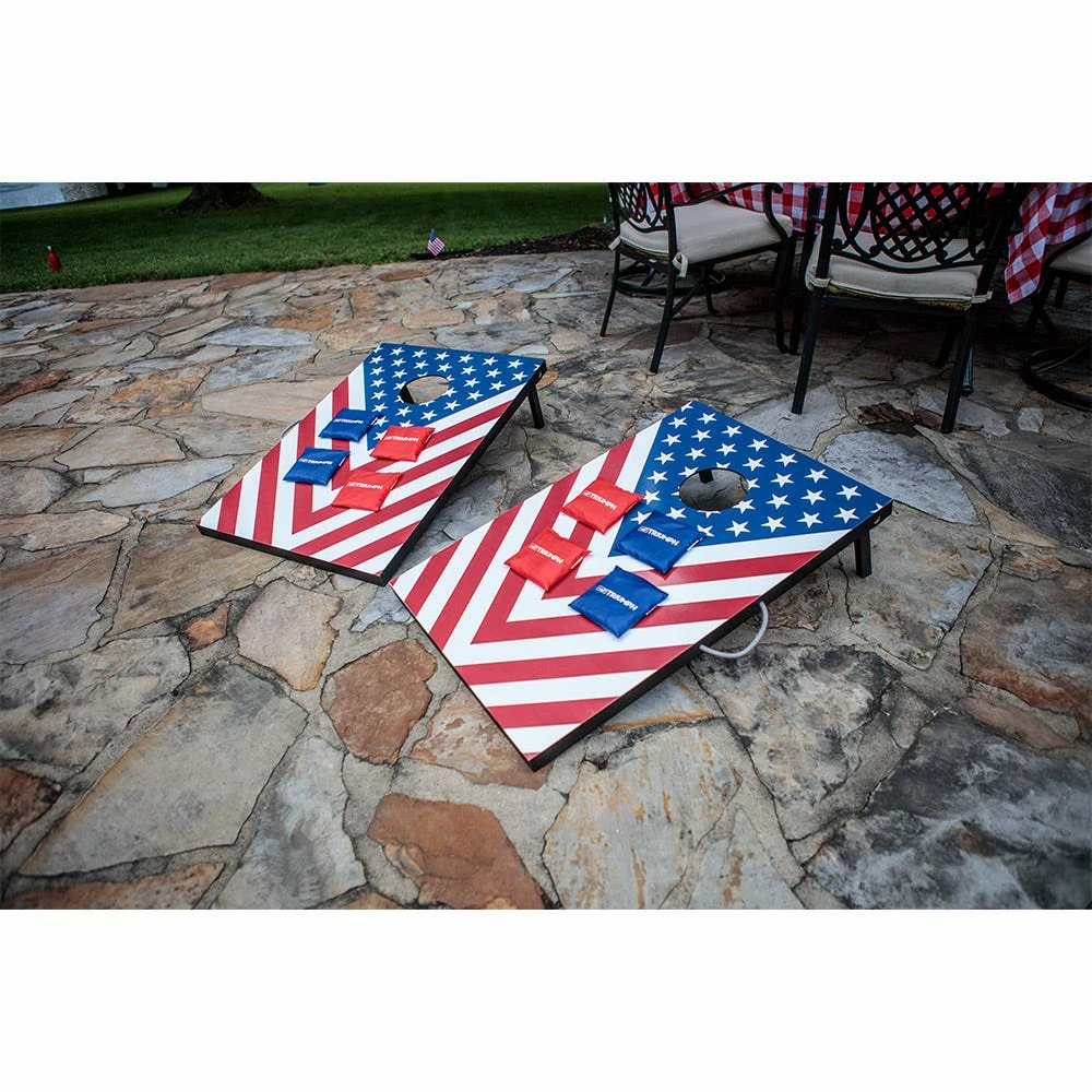 Triumph 2'x3' Patriotic Cornhole/Bean Bag Toss Set - 35-7244-3 - Backyard Play 12 Triumph 2'x3' Patriotic Cornhole/Bean Bag Toss Set - 35-7244-3 - Backyard Play - Image 12