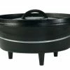 Lodge Cast Iron 4 Quart Camp Dutch Oven L10CO3 - Cookware