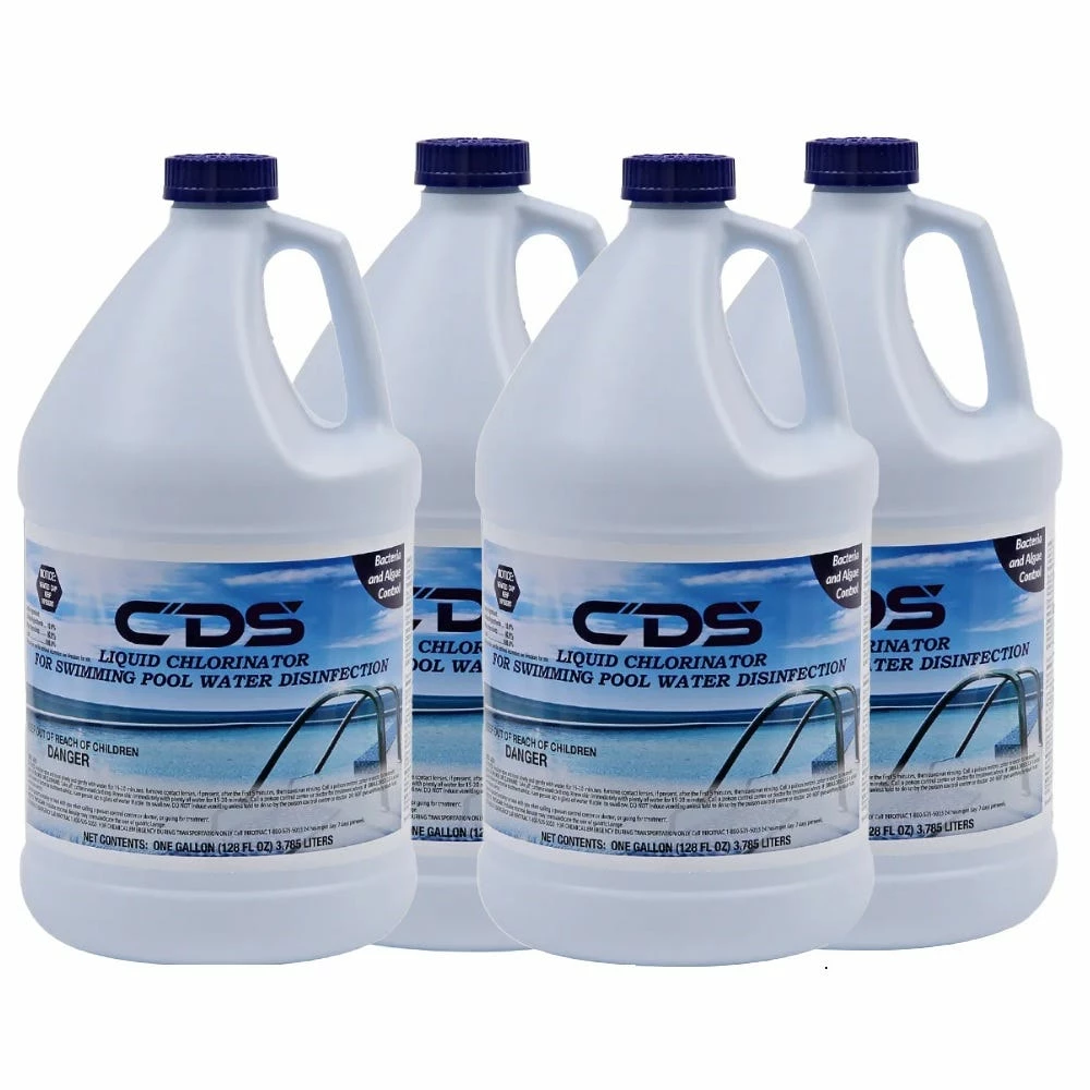 Various Brands 10% Liquid Chlorinator/Pool Shock, 1 Gallon - Case of 4 - Pool Care & Maintenance 1 Various Brands 10% Liquid Chlorinator/Pool Shock, 1 Gallon - Case of 4 - Pool Care & Maintenance