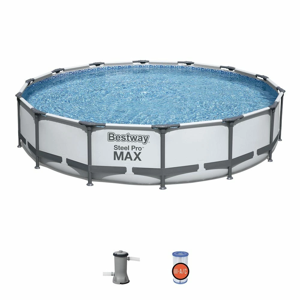 Bestway Steel Pro MAX 14' x 33" Above Ground Pool Set - 56597E - Pools 6 Bestway Steel Pro MAX 14' x 33" Above Ground Pool Set - 56597E - Pools - Image 6