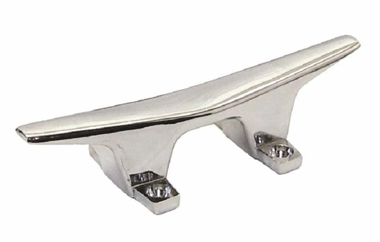 Shoreline Marine Cleat 6" Chrome Plated Zamak - Marine Hardware - Image 2