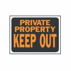 Hy-Ko Products Co. Private Property - Keep Out 8.5" X 12" Sign - Hunting Accessories & Gear