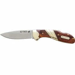 Old Timer Medium Lockback Clip High Carbon Stainless Steel Folder Knife - 12524422 - Knives