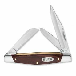 Buck Knives 373 Trio Traditional Multi-Blade Folding Pocket Knife, Brown - 0373BRS