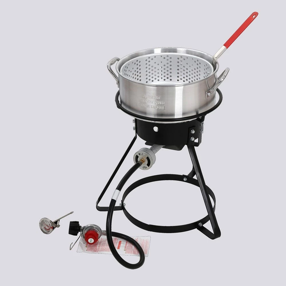 Various Brands Classic Aluminum Fish Fryer, 10qt - 2A-CM144 - Fish Fryers 1 Various Brands Classic Aluminum Fish Fryer, 10qt - 2A-CM144 - Fish Fryers
