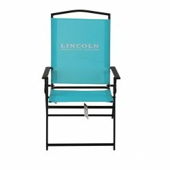 Lincoln Outfitters XL Sling Folding Chair, Aqua - 89-270-0204 - Camp Furniture -RG Sport Shop 6cfeaee635be9d4211c737189497bfba95f17b2f 32512020 3