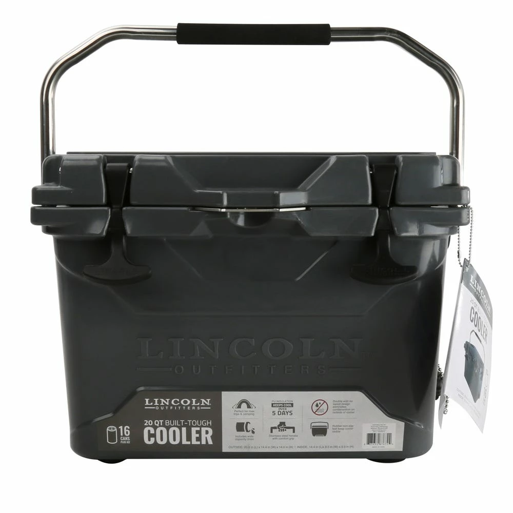 Lincoln Outfitters 20 Quart High Performance Cooler, Grey - 87-672-0204 - Coolers 3 Lincoln Outfitters 20 Quart High Performance Cooler, Grey - 87-672-0204 - Coolers - Image 3