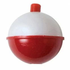 EA Snap-On Round Floats Red/White 1'' Lure, 3 Pack - 07020-002 - Baits & Lures