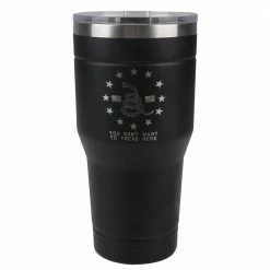 Lincoln Outfitters 30oz TumblerĀ Black Don't Tread On MeĀ -Ā 32631045 - Tumblers