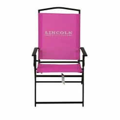 Lincoln Outfitters XL Sling Folding Chair, Pink - 89-272-0204 - Camp Furniture -RG Sport Shop 9aee63a5be530316fe426b23ad3fee7305262df8 32512022 3