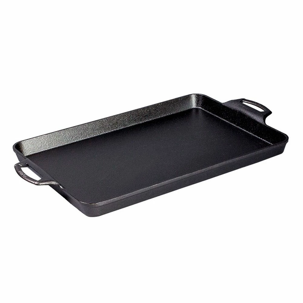 Lodge 15.5" x 10.5" Seasoned Cast Iron Baking Pan - BW15BP - Cookware 1 Lodge 15.5" x 10.5" Seasoned Cast Iron Baking Pan - BW15BP - Cookware