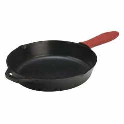 Lodge 12" Cast Iron Skillet with Silicone Hot Handle Holder - L10SKA1TS4 - Cookware
