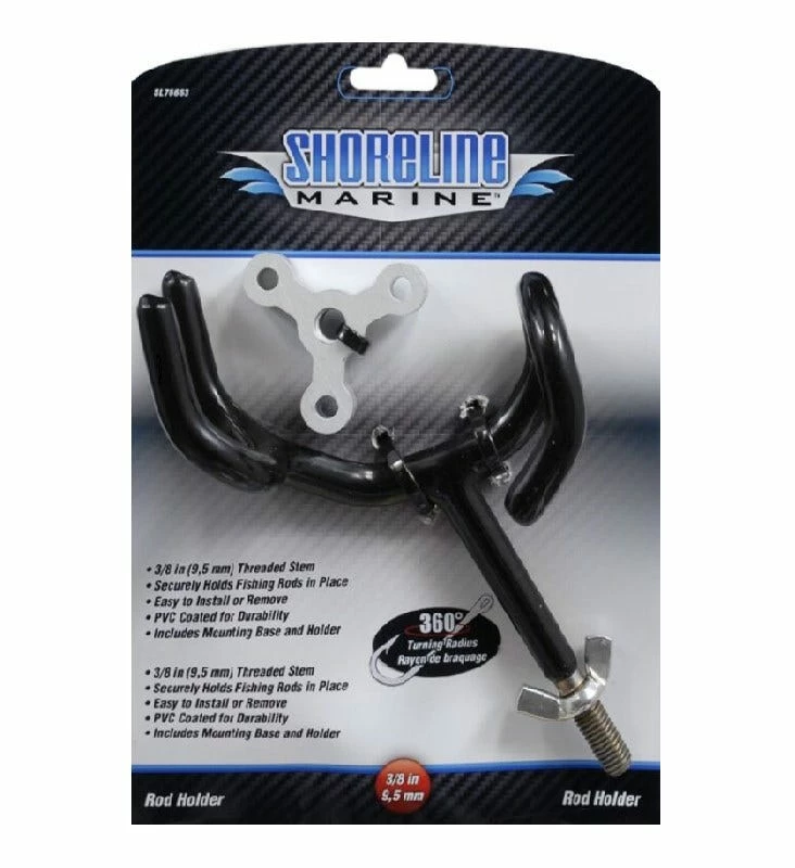 Shoreline Marine Wire Rod Holder W/Mount - Marine Hardware 1 Shoreline Marine Wire Rod Holder W/Mount - Marine Hardware