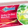 Diamond Strike on the Box GreenLight Matches 300CT 4878902123 - Cleaning & Janitorial Supplies