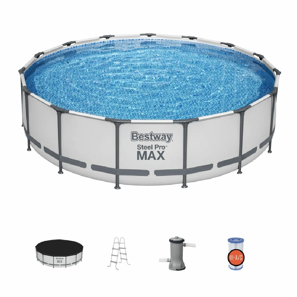 Bestway Steel Pro MAX 15' x 42" Above Ground Pool Set - 56687E - Pools 3 Bestway Steel Pro MAX 15' x 42" Above Ground Pool Set - 56687E - Pools - Image 3