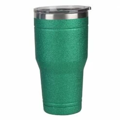 Lincoln Outfitters 30oz. Stainless Tumbler Glitter Green - 87-407-0204 - Water Bottles & Hydration