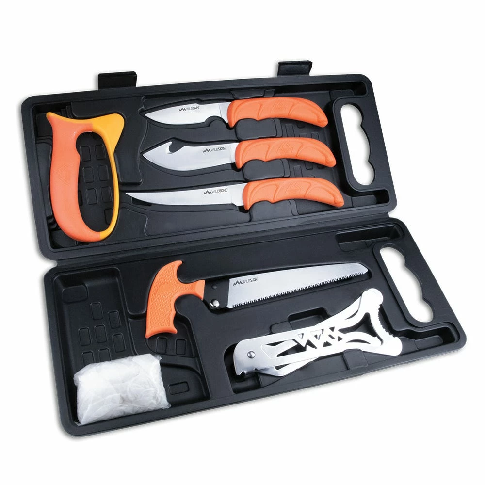 Outdoor Edge Wild Pak Butcher Kit, 8 Piece - WP-2 - Knives 1 Outdoor Edge Wild Pak Butcher Kit, 8 Piece - WP-2 - Knives