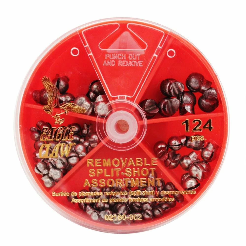 Eagle Claw Removable Split-Shot Assorted 02180H-002 - Baits & Lures 1 Eagle Claw Removable Split-Shot Assorted 02180H-002 - Baits & Lures