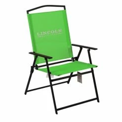 RG Sport Shop 50 Lincoln Outfitters XL Sling Folding Chair, Green - 89-273-0204 - Camp Furniture
