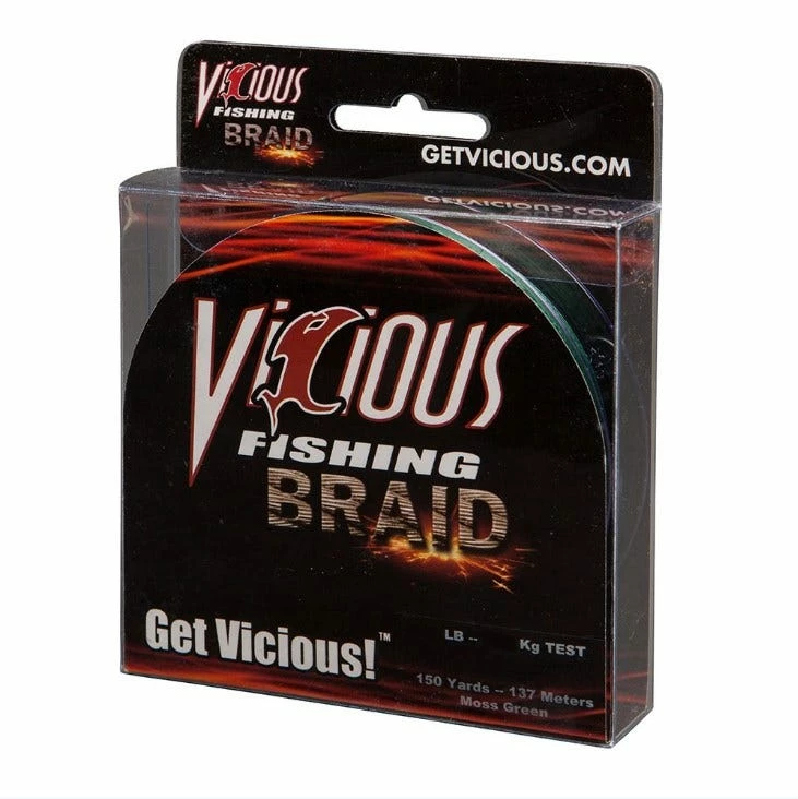 Vicious Fishing 15lb. 150 Yards Green Braid BPG15 - Fishing Accessories & Gear 1 Vicious Fishing 15lb. 150 Yards Green Braid BPG15 - Fishing Accessories & Gear