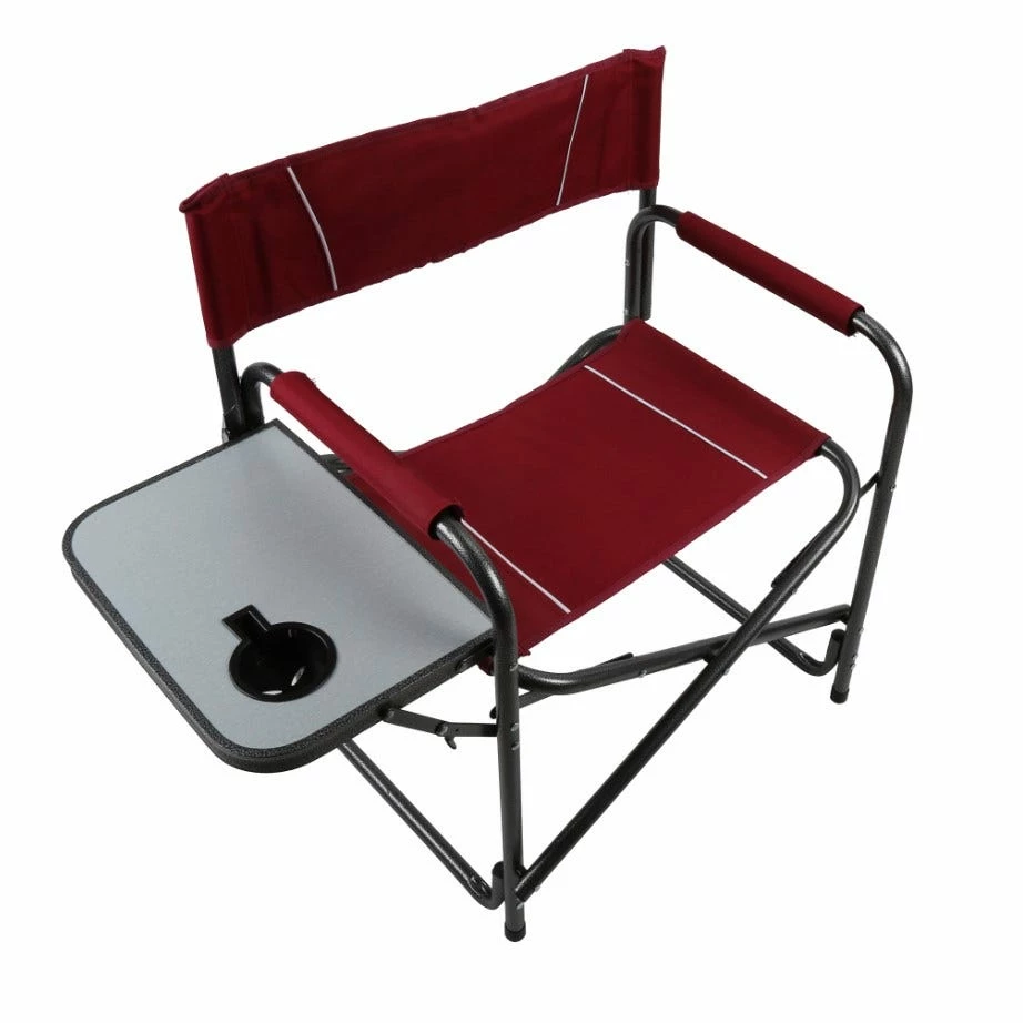 Various Brands Director's Chair with Table - Maroon 87-845-0204 - Camp Furniture 2 Various Brands Director's Chair with Table - Maroon 87-845-0204 - Camp Furniture - Image 2