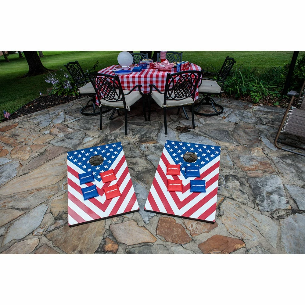 Triumph 2'x3' Patriotic Cornhole/Bean Bag Toss Set - 35-7244-3 - Backyard Play 11 Triumph 2'x3' Patriotic Cornhole/Bean Bag Toss Set - 35-7244-3 - Backyard Play - Image 11