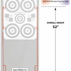 Reversa Reversible 52 Inch Metal Target Stand - RTS52-1S - Shooting Supplies